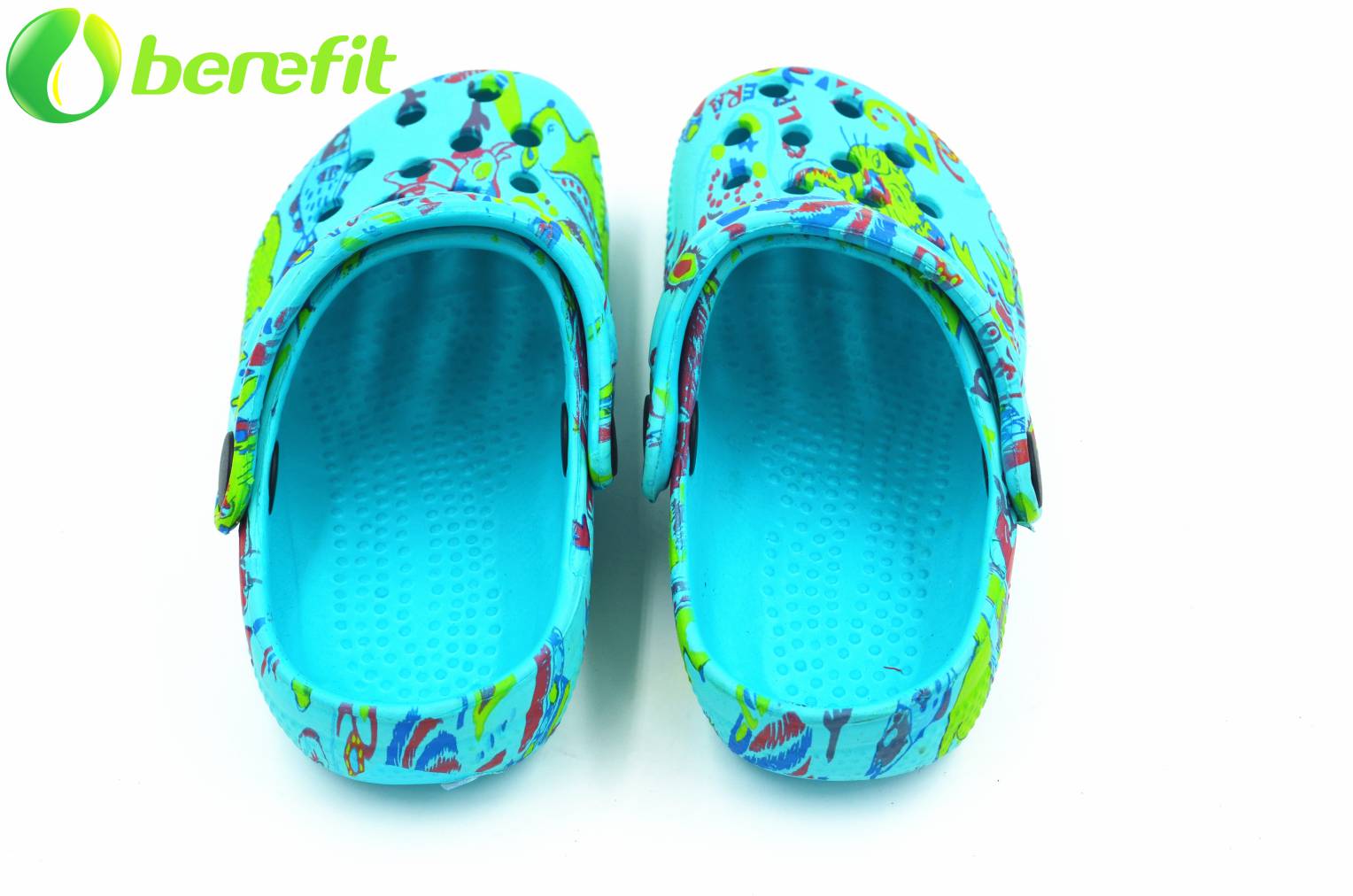 Green Girls Overall Printed EVA Clogs 