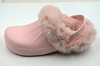 Lady Faux Fur Lined Waterproof Garden Shoes Clogs 