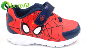 Sneaker for Kids with MD Platform Sole with Red And Blue Spiderman Design with Light on Upper