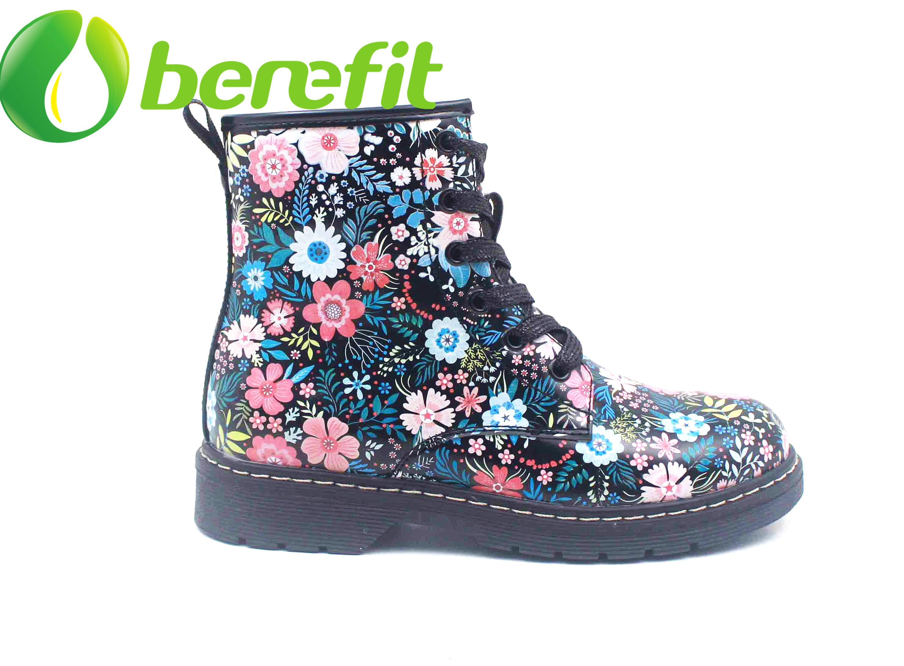 Women Fashion Boots with Printing PU Material in Ankle Boots Styles